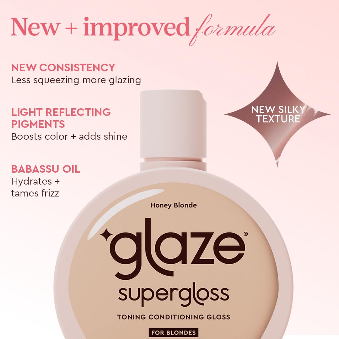 glaze Super Color Conditioning Gloss 6.4fl.oz (2-3 Hair Treatments) Award Winning Semi-Permanent Hair Dye. No mix, no mess hair mask colorant - guaranteed results in 10 minutes