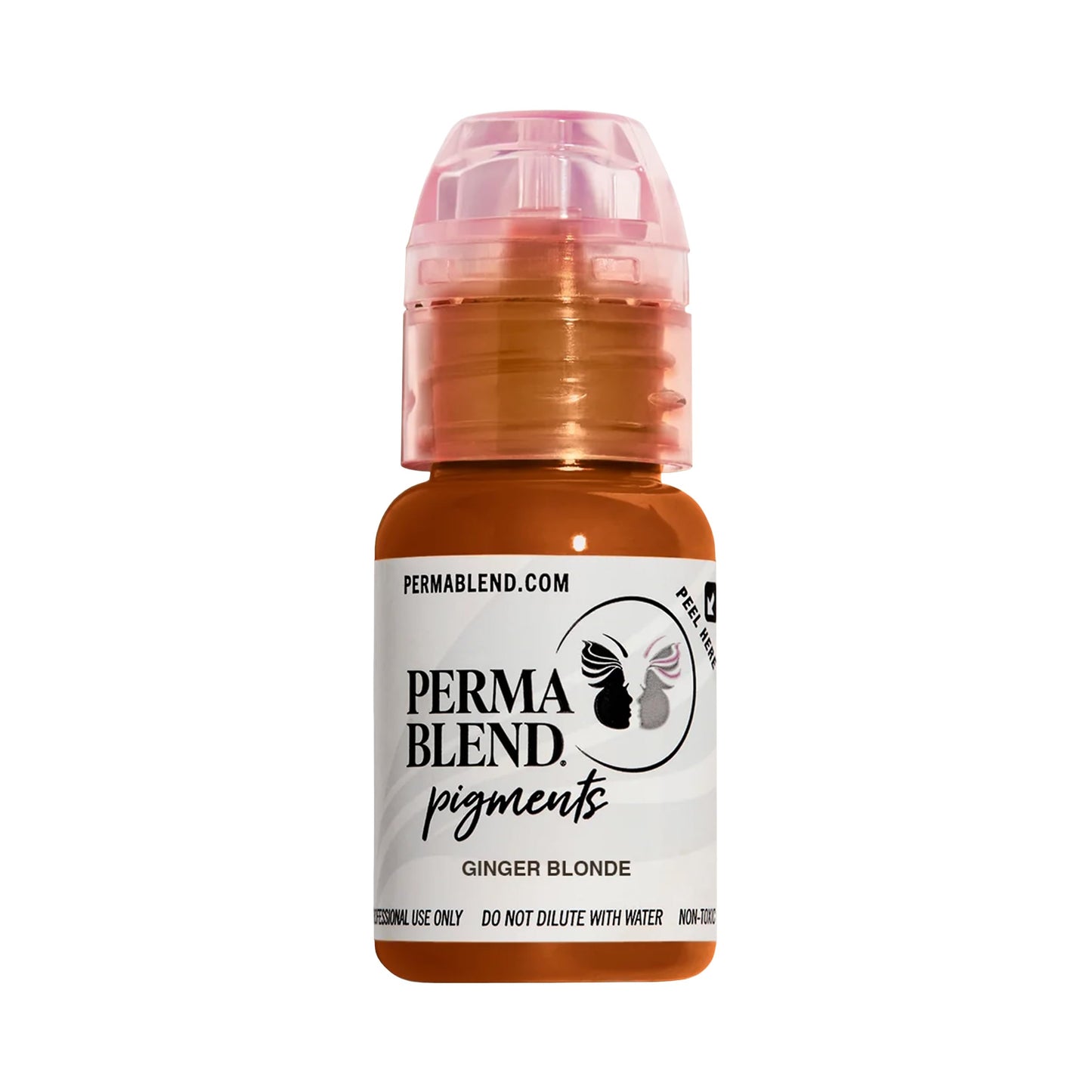 Perma Blend Ginger Blonde Eyebrow Tattoo Ink Pigment, Professional Brow Microblading Supplies, 1/2 oz Bottle