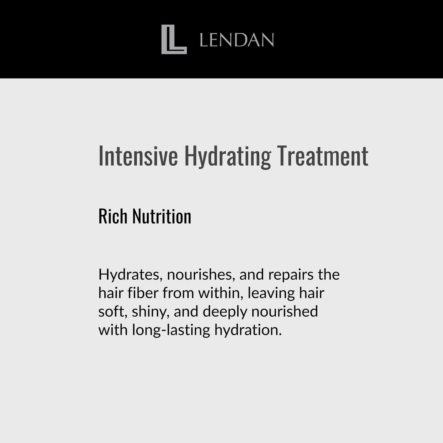 Lendan - Nourishing Shampoo - Rich Nutrition - 1000 ml - with Brazil Nut Oil - Deep Hair Hydration - Rebuilds the Hair Cuticle - Softer and Shinier Hair