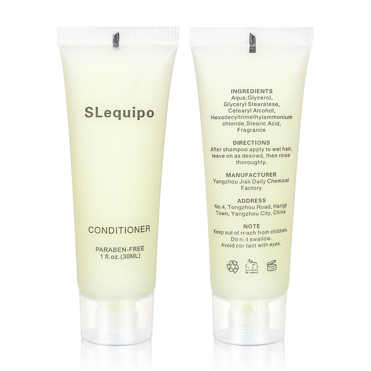 Travel Size Conditioner Bulk (1 fl oz,100 Pack), Refreshing Hotel Conditioner, Mini and Small Size Conditioner Gel, Guest Hotel Toiletries in Bulk - Mini Conditioner, Clear Container