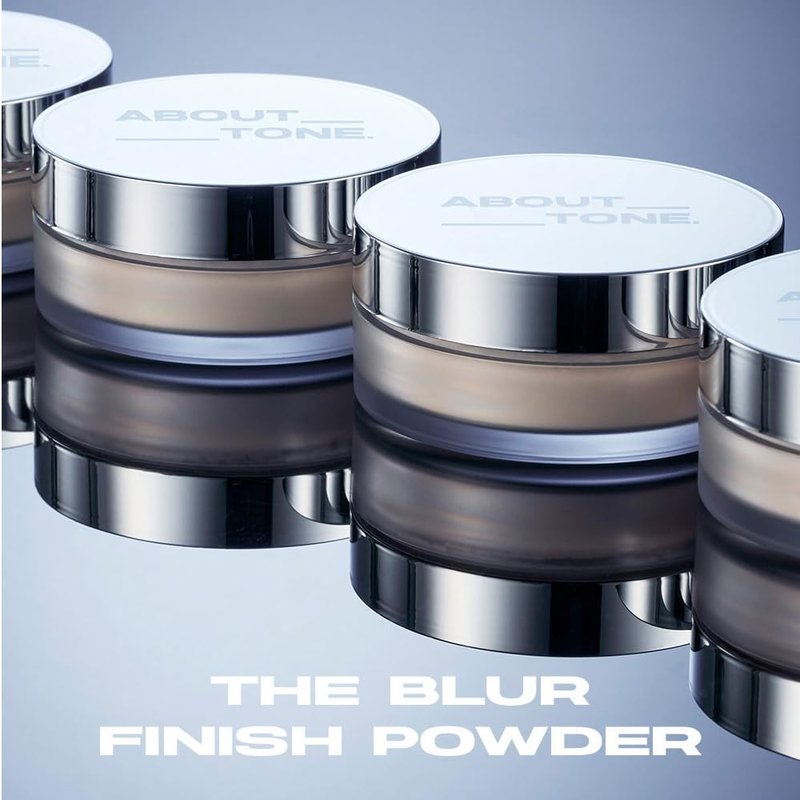 ABOUT TONE The Blur Finish Powder/Sheer Blurring Loose Powder, Lightweight Setting Powder with Long-Wear, Translucent Mineral Finishing Powder, Natural Skin Tone for Daily Makeup, Vegan, 10g/0.35oz.