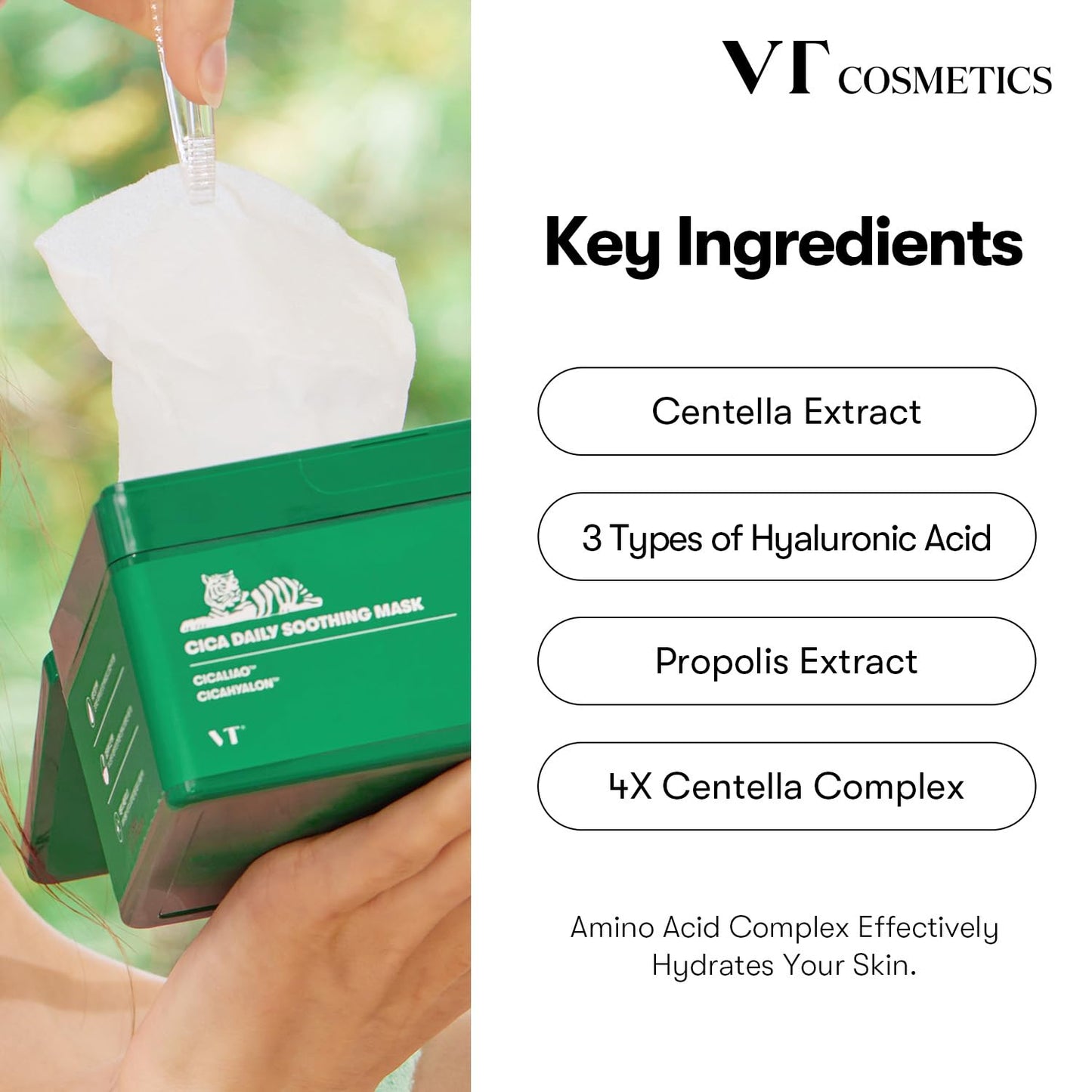 VT COSMETICS CICA Reedle Shot 300 Essence & Daily Soothing Mask 30ea