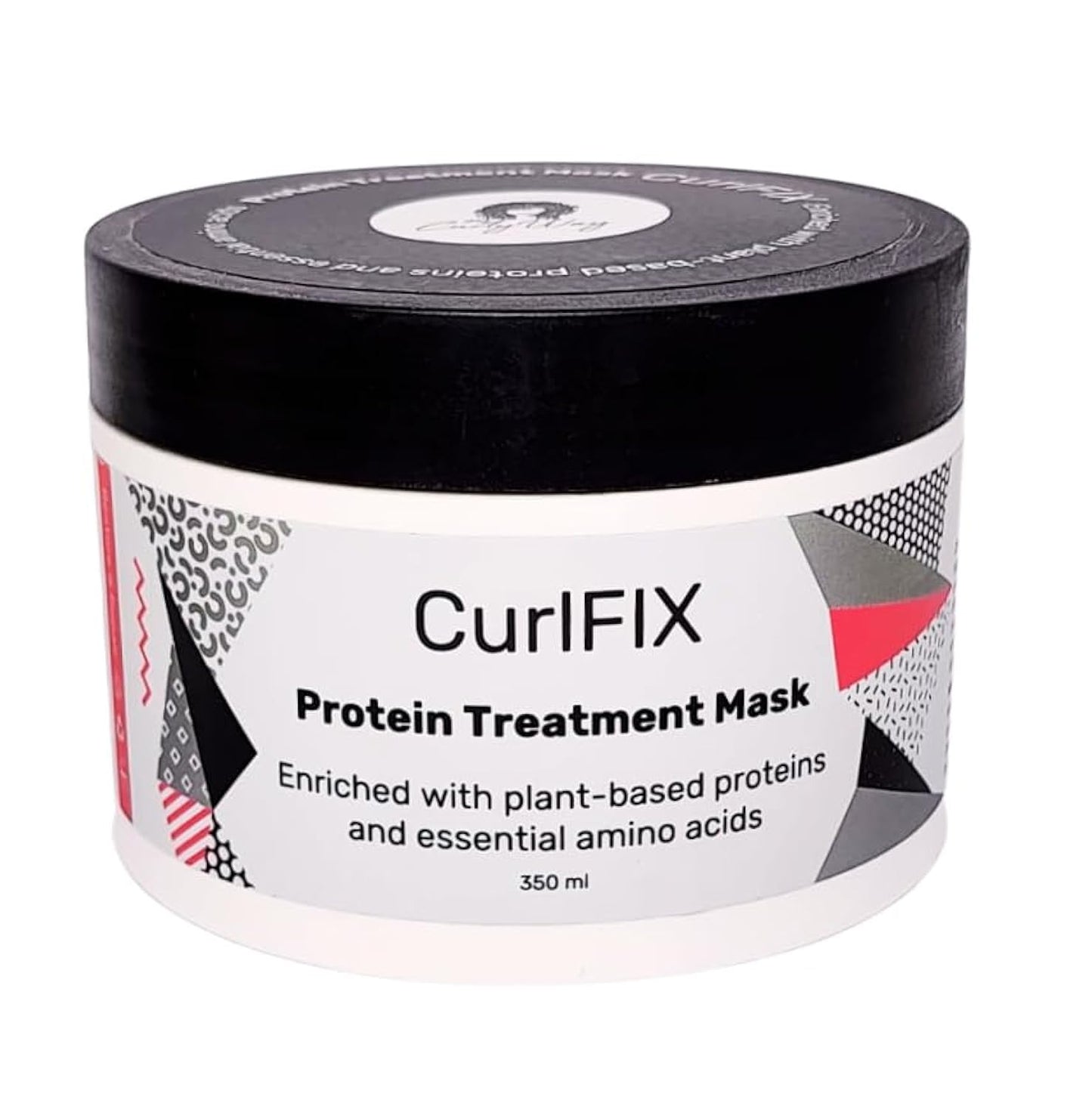 My Curly Way CurlFIX Protein Treatment Hair Mask, 100% Vegan, 11.8 fl oz. Enriched with Plant-Based Proteins and Essential Amino Acids, Deep Conditioner for Damaged or Dull Hair