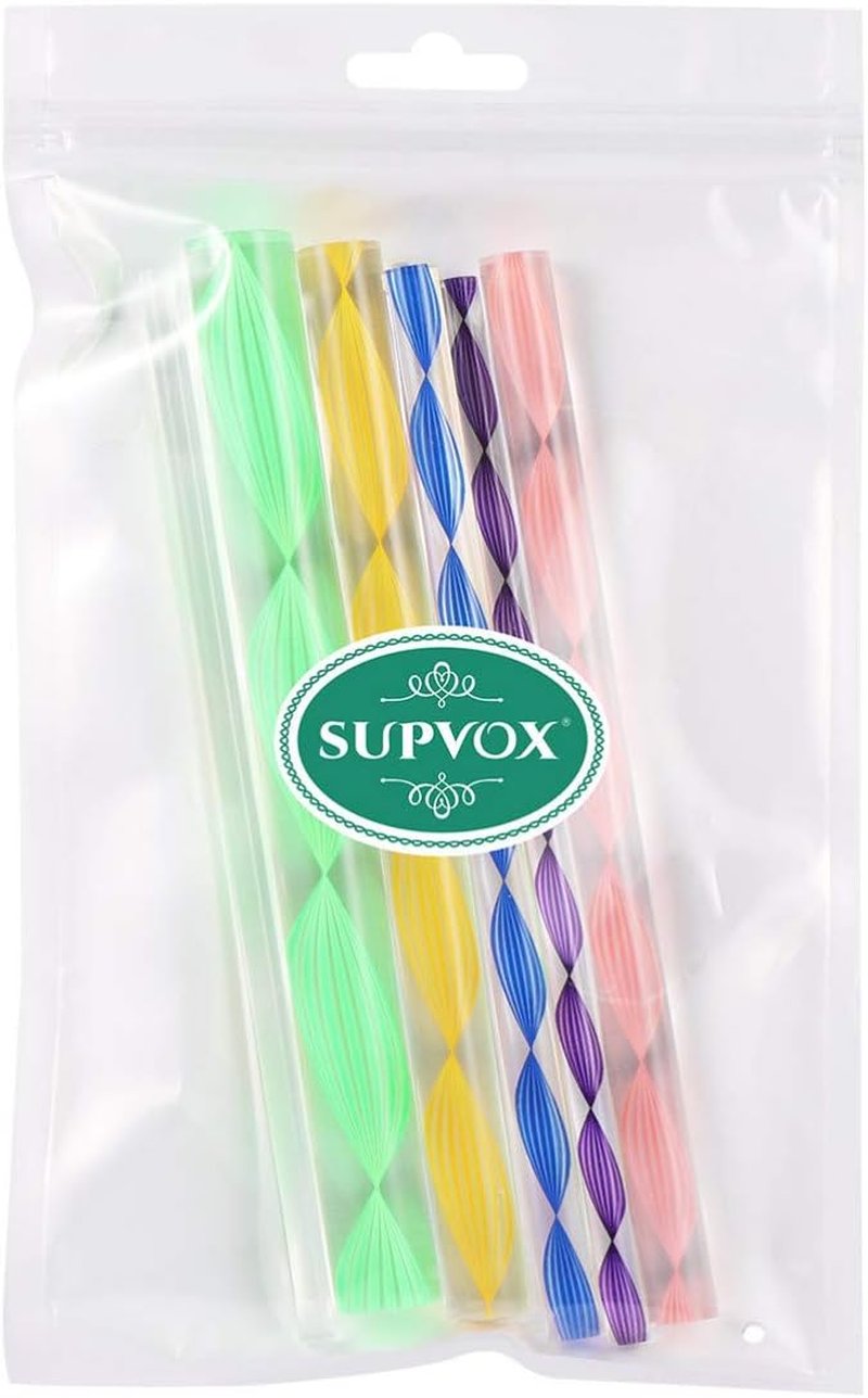 Acrylic Dotting Rods - 8pcs Nail Art Tools for Manicure & Wax Design | Twist Sticks