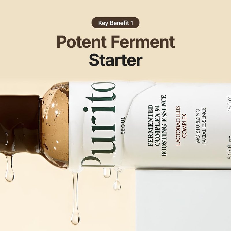 PURITO Fermented Complex 94 Boosting Essence 150ml/5.1fl.oz Skincare Booster,safe ingredients, Natural, soothing, Fermentation