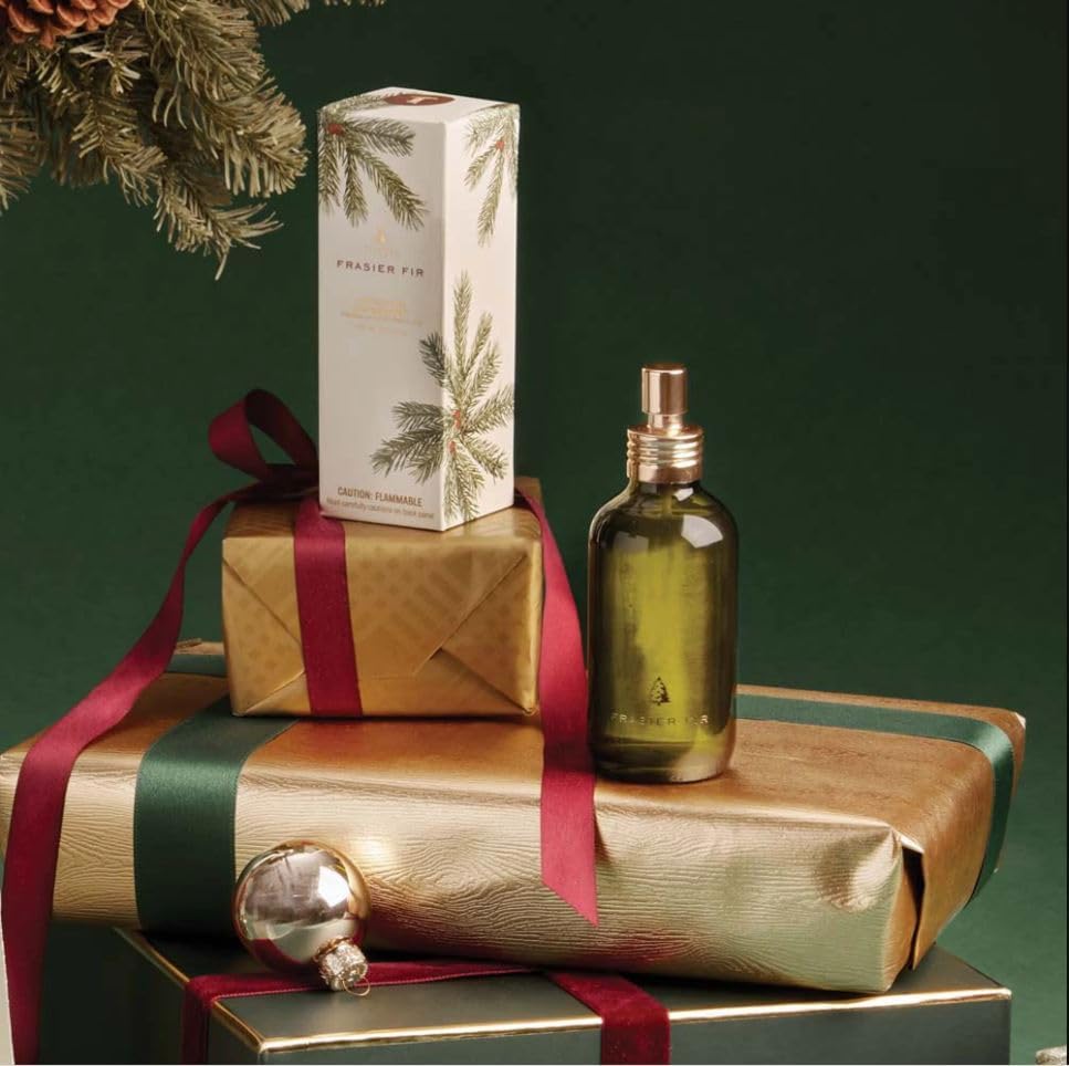Thymes Frasier Fir Room Spray - Christmas Tree Scented Air Freshener | 3.75 Oz with Siberian Fir Needles