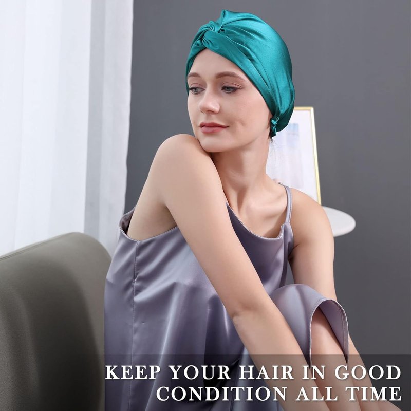 DAISYSILK 100% Pure Mulberry Silk Hair Bonnet | Luxurious Sleep Hair Wrap for Women