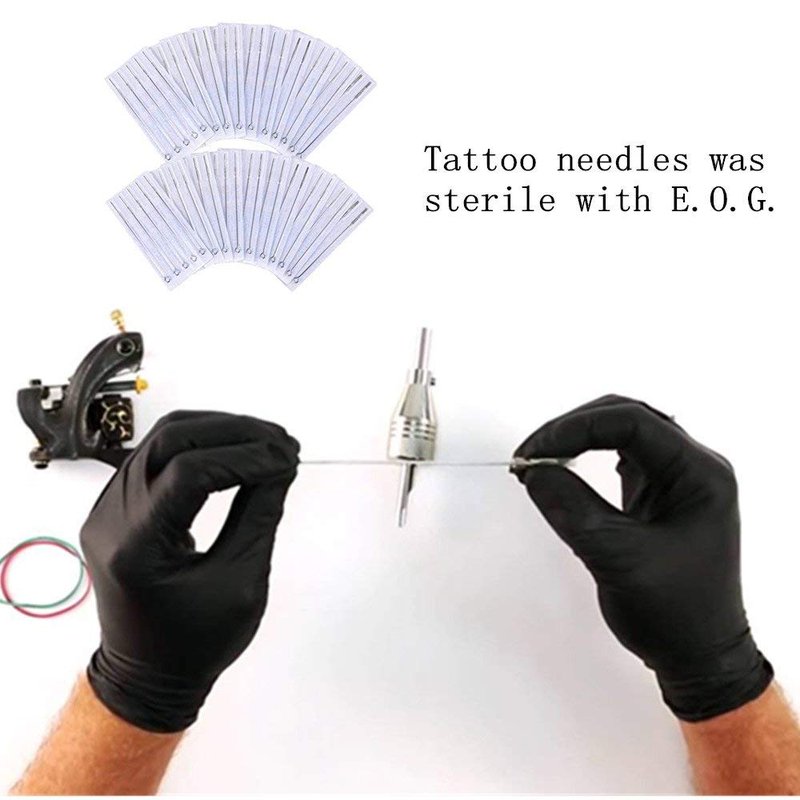 Tattoo Needles Set - Autdor 200PCS Mixed Tattoo Needles 3RL,5RL,7RL,9RL,3RS,5RS,7RS,9RS,5M1,7M1 Disposable Sterile Tattoo Gun Needles Assorted Liners,Shaders and Magnum (Mixed-RL/RS/M1-200pcs)
