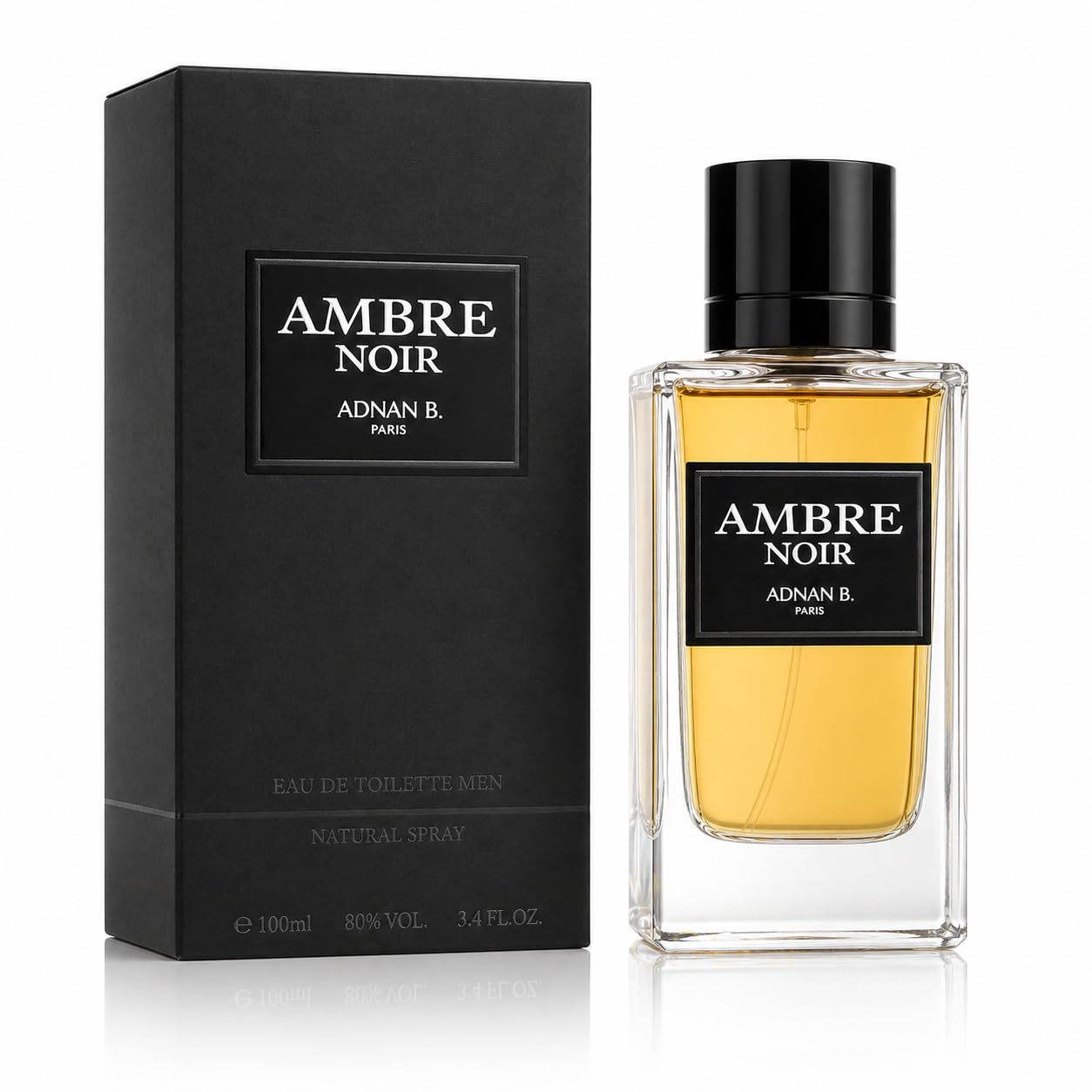 Ambre Noir by Adnan B. for Men 3.4 oz Eau de Toilette Spray
