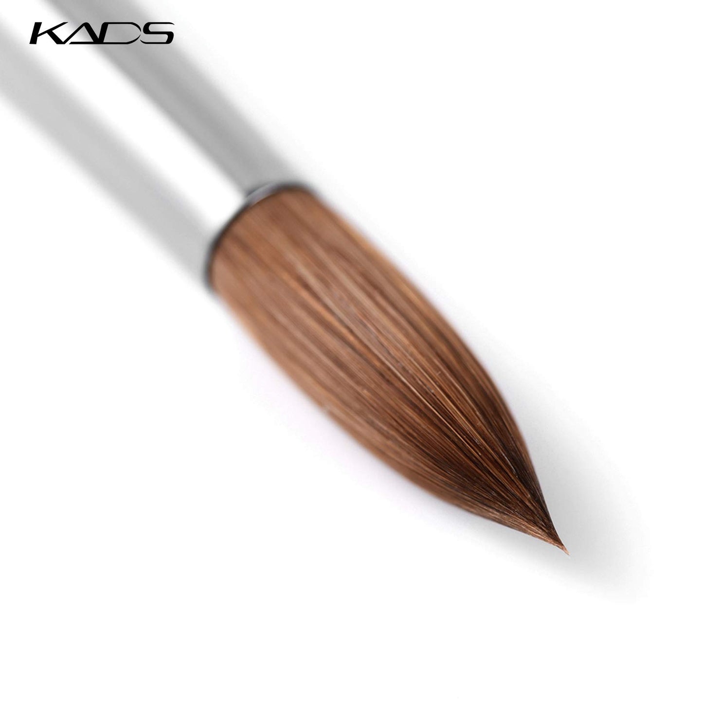 KADS 100% Kolinsky Sable Acrylic Nail Art Brush Red Wood Pen Nail Brush Size 12# 14# 16# 18# 20# Nail Art Manicure Tool Set (size16)