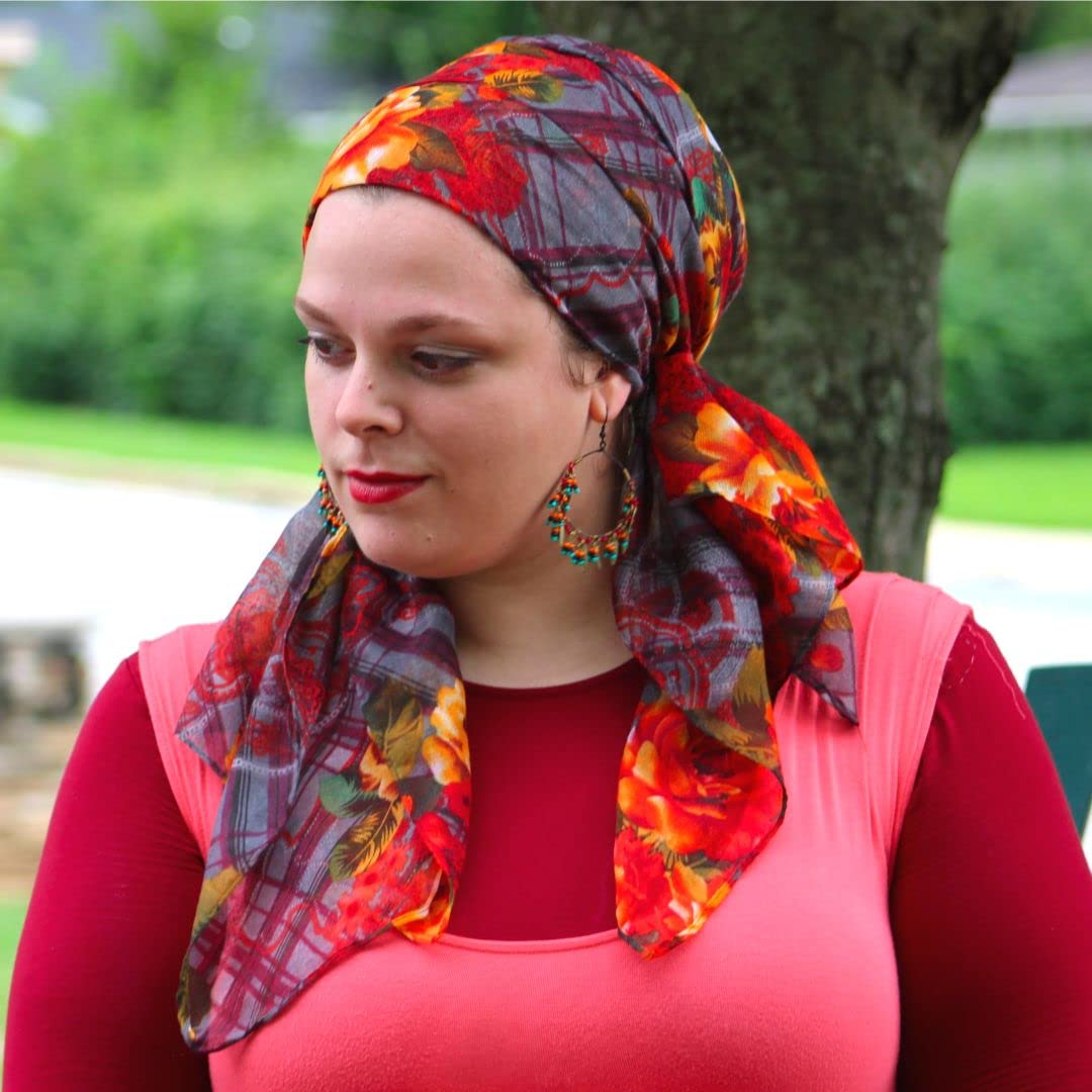 Wrapunzel Headwrap No Slip Volumizer, hair covering under scarves headscarf wrap chemo cap headwear turban hijab Made in USA