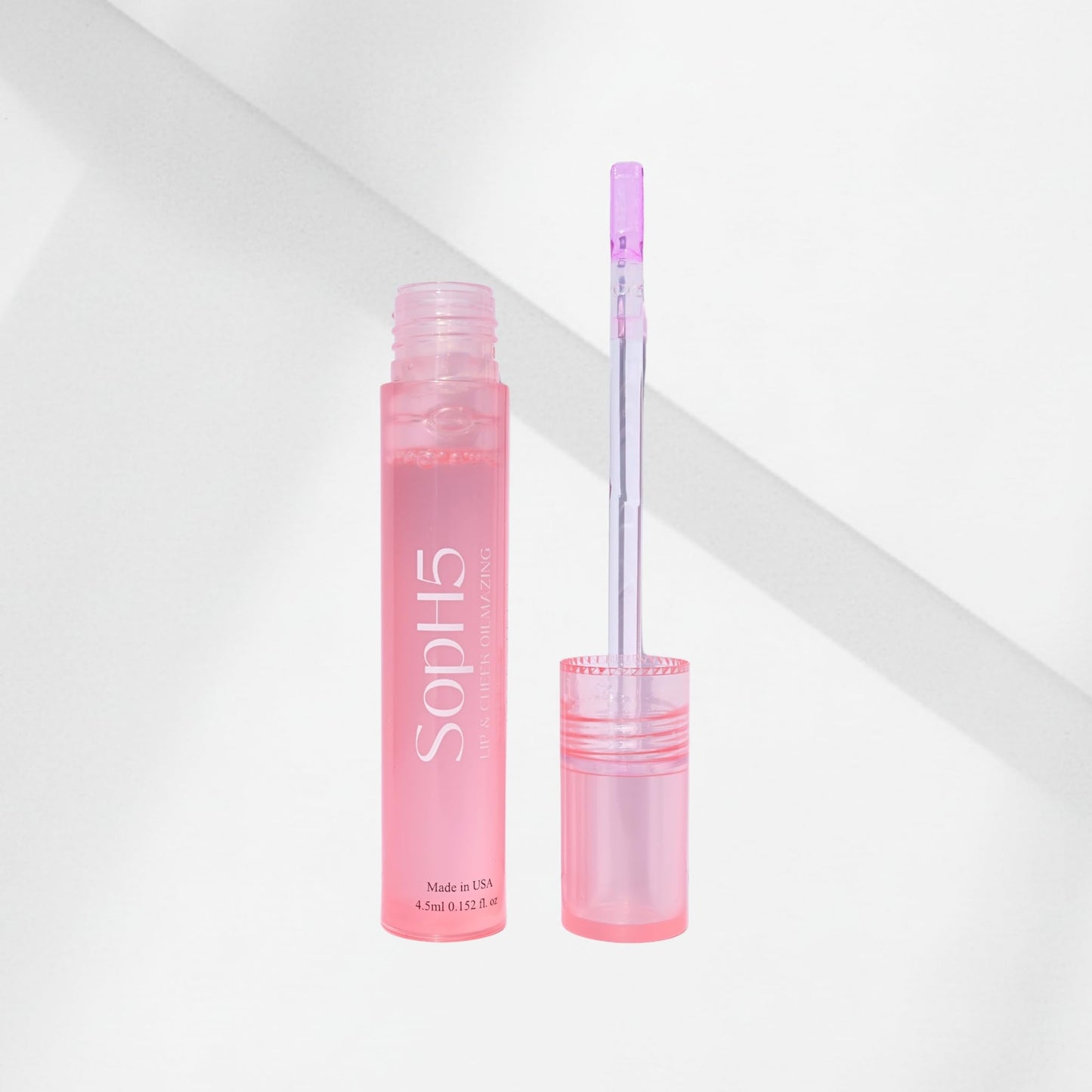 SopH5 Beauty Oilmazing Lip & Cheek Hydrating Peptide Oil with MAXI-LIP | pH-Adaptive Color | Fuller-Looking Glossy Finish | Non-Sticky Silicone Applicator | Made in USA