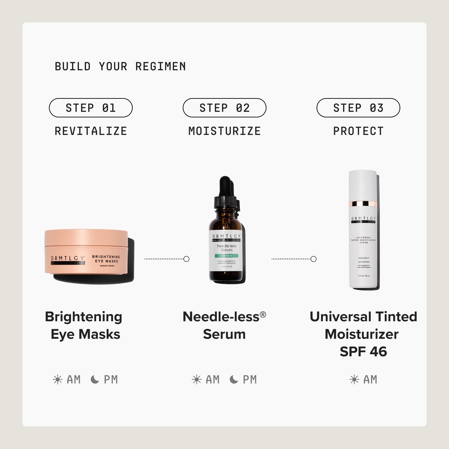 DRMTLGY Universal Tinted Moisturizer SPF 46 – Hydrating Dewy Tinted Sunscreen for Face with Zinc Oxide & Octinoxate – Niacinamide & Hyaluronic Acid – Broad Spectrum Lightweight Daily SPF