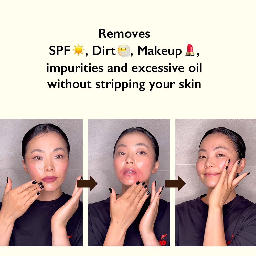 HARUHARU wonder Black Rice Moisture Cleansing Oil, Double Cleansing, Daily Makeup remover, Pore and Blackheads Oil Cleanser, Korean Skincare for sensitive Skin