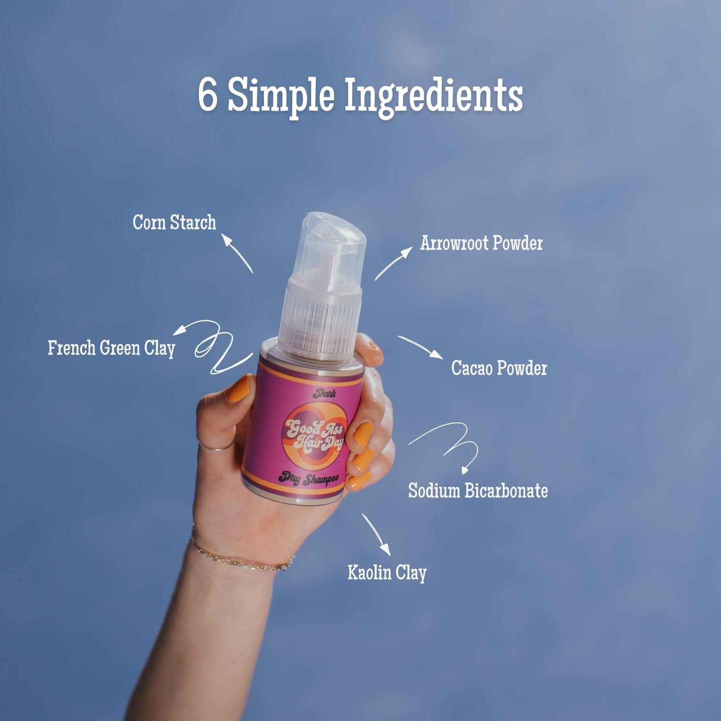 Good A- Hair Day Powder Dry Shampoo Bottle + Refill + Funnel Bundle, All Natural, Talc-Free, Oil Absorbing, Handmade in WI