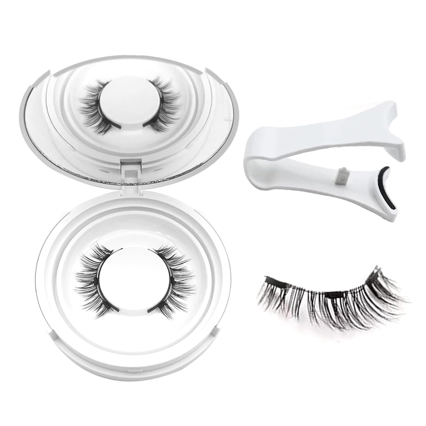 Magnetic Eyelashes with Applicator,Reusable Magnetic Eyelashes Natural Look,Easy to Wear and Remove Soft Lashes kit No Liner Needed(Wild)