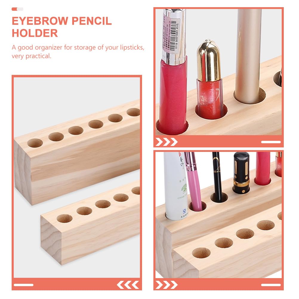 Zerodeko Desktop Cosmetics Rack Multi-Grid Lipstick Organizer and Eyebrow Pencil Storage Stand Compact Durable Makeup Display for Beauty Accessories