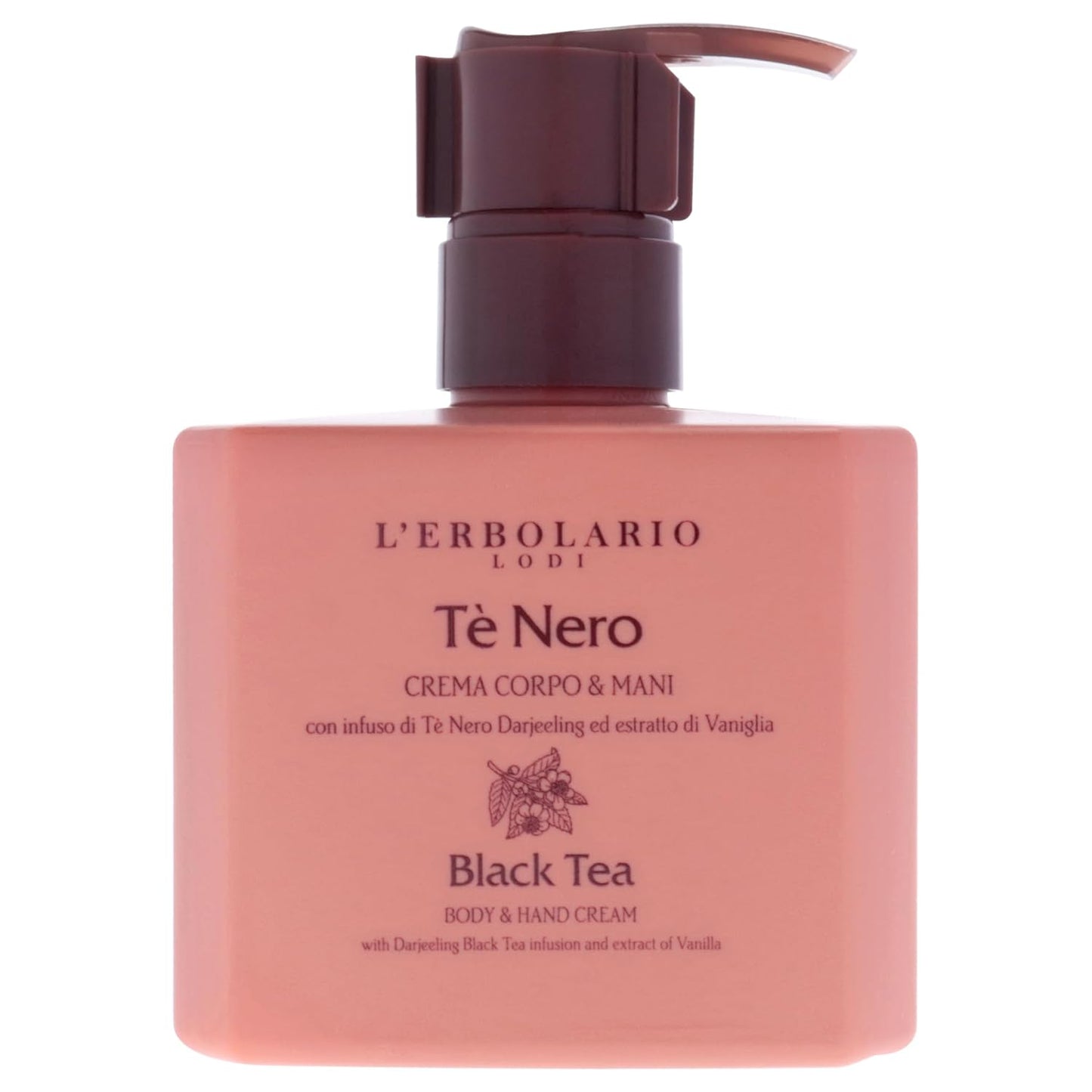 LErbolario Black Tea Body & Hand Cream - Hydrating Unisex Lotion | 8.4 oz