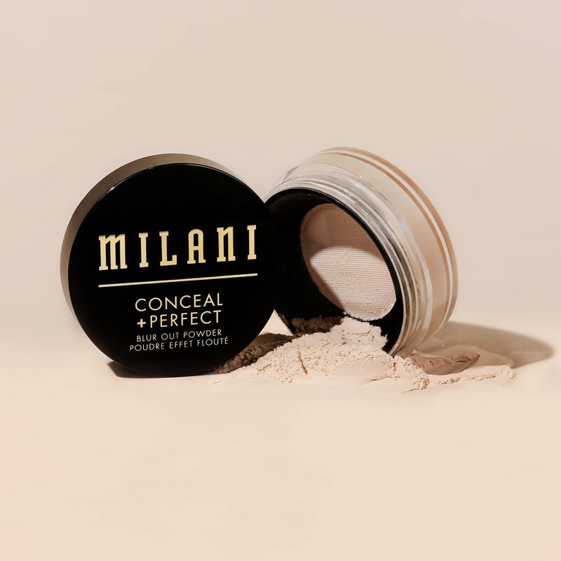 Milani Conceal + Perfect Setting Powder Makeup -Translucent Blur Out Talc-free Formula, Pore Blurring Filtered Finish
