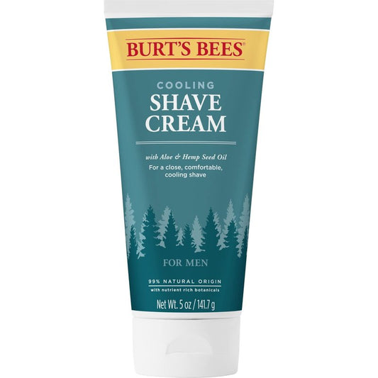 Burt s Bees Cooling Shave Cream with Aloe & Hemp For Men 5 Ounces (3 Pack)