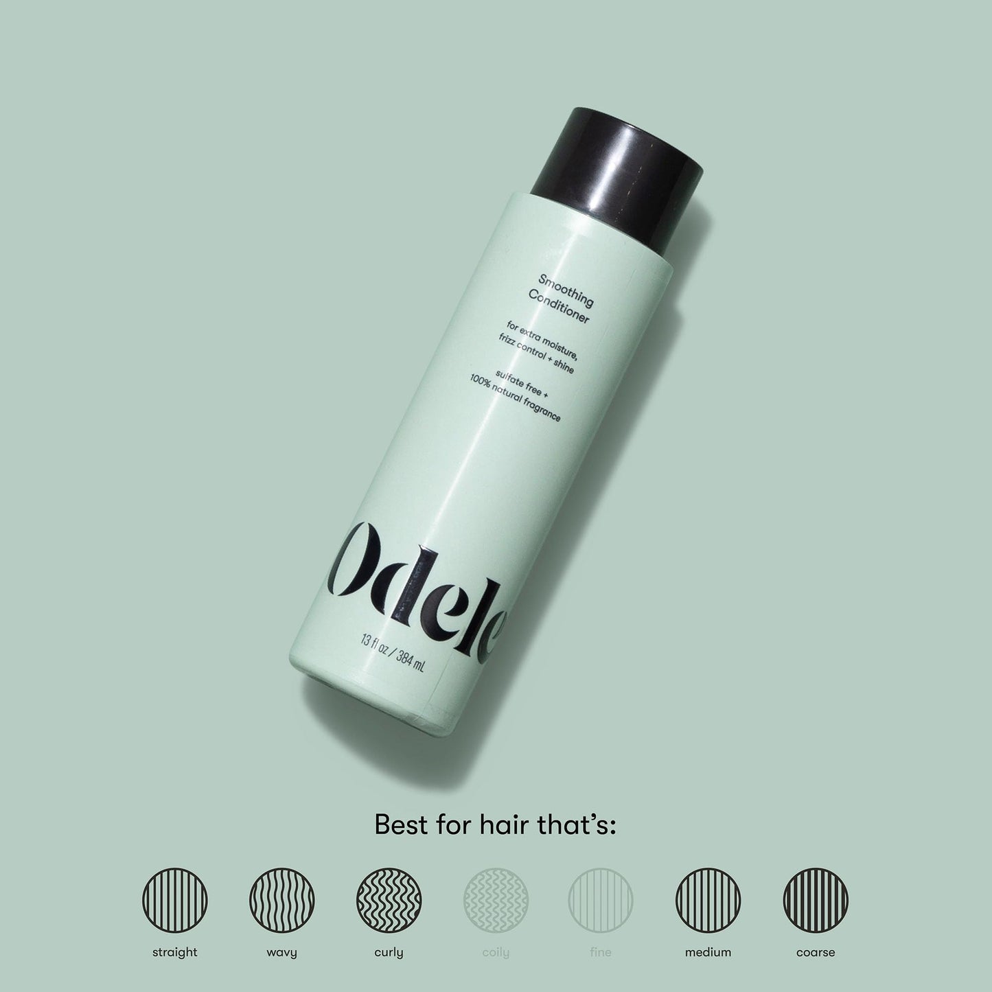 Odele Smoothing Sulfate-Free Conditioner, Anti Frizz & Color-Safe, 13 fl oz