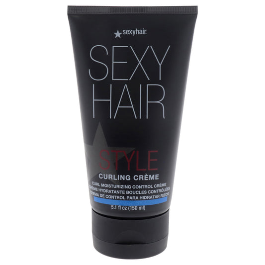 SexyHair Style Curling Crème Curl Moisturizing Control Crème, 5.1 Oz | Light Control | Maintains Moisture and Combats Frizz