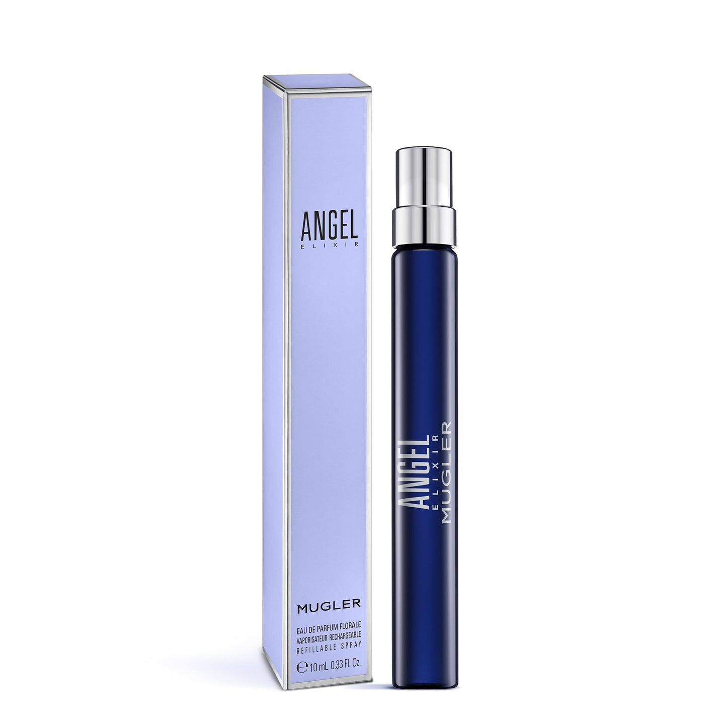 Mugler Angel Elixir - Eau de Parfum - Women's Perfume - Floral & Woody - With Sandalwood, Amber, and Vanilla - Long Lasting Fragrance - 0.33 Fl Oz