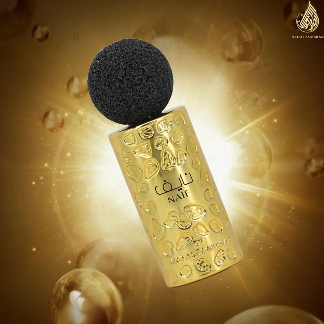 Ard Al Zaafaran Naif Eau De Parfum Spray 100ml (3.4 Oz) – Long Lasting Arabian Perfume For Men, A Regal Blend of Richness, Mystery & Allure – A Captivating Perfume Men Will Adore with Amazing Notes