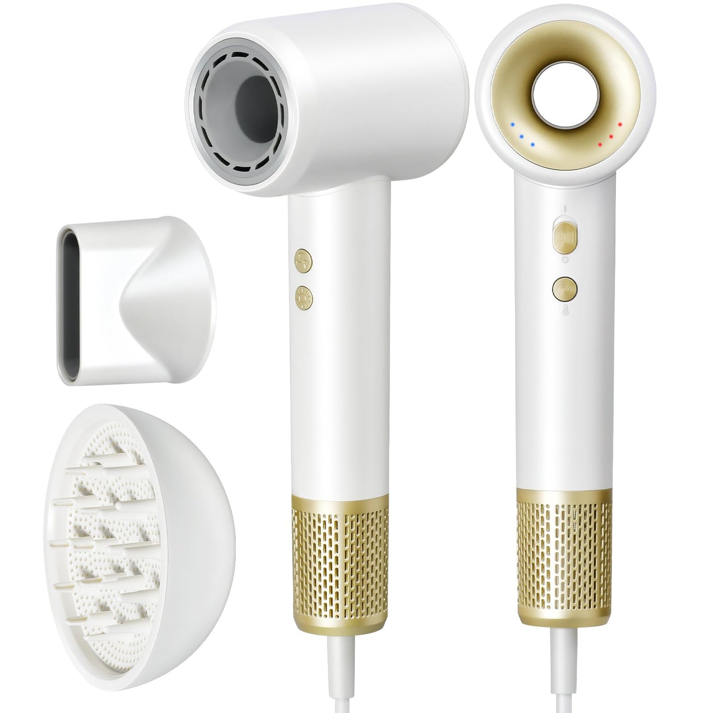 Hair Dryer, Professional High-Speed Blow Dryer,200 Millions Negative Ionic Care Hair Dryer, Low Noise Thermo-Control Hairdryer with Magnetic Nozzle for Women Home Travel Salon,Better Value