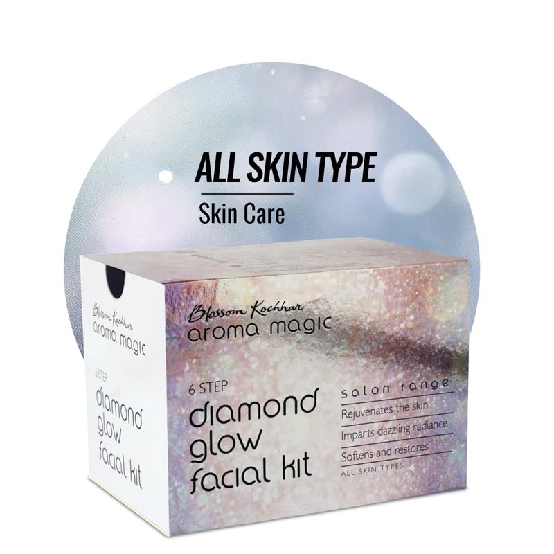 Diamond Glow Facial Kit - 6-Step Rejuvenating Skincare Set | Restores Softness & Radiance for All Skin Types