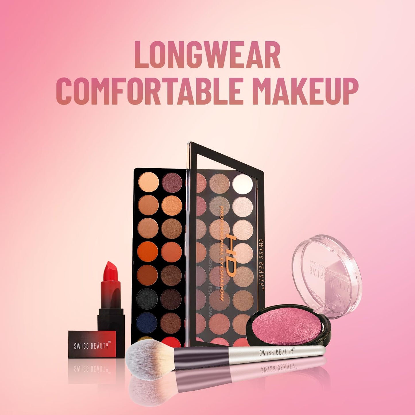 Swiss Beauty SB-802 Professional Blusher Baby Pink