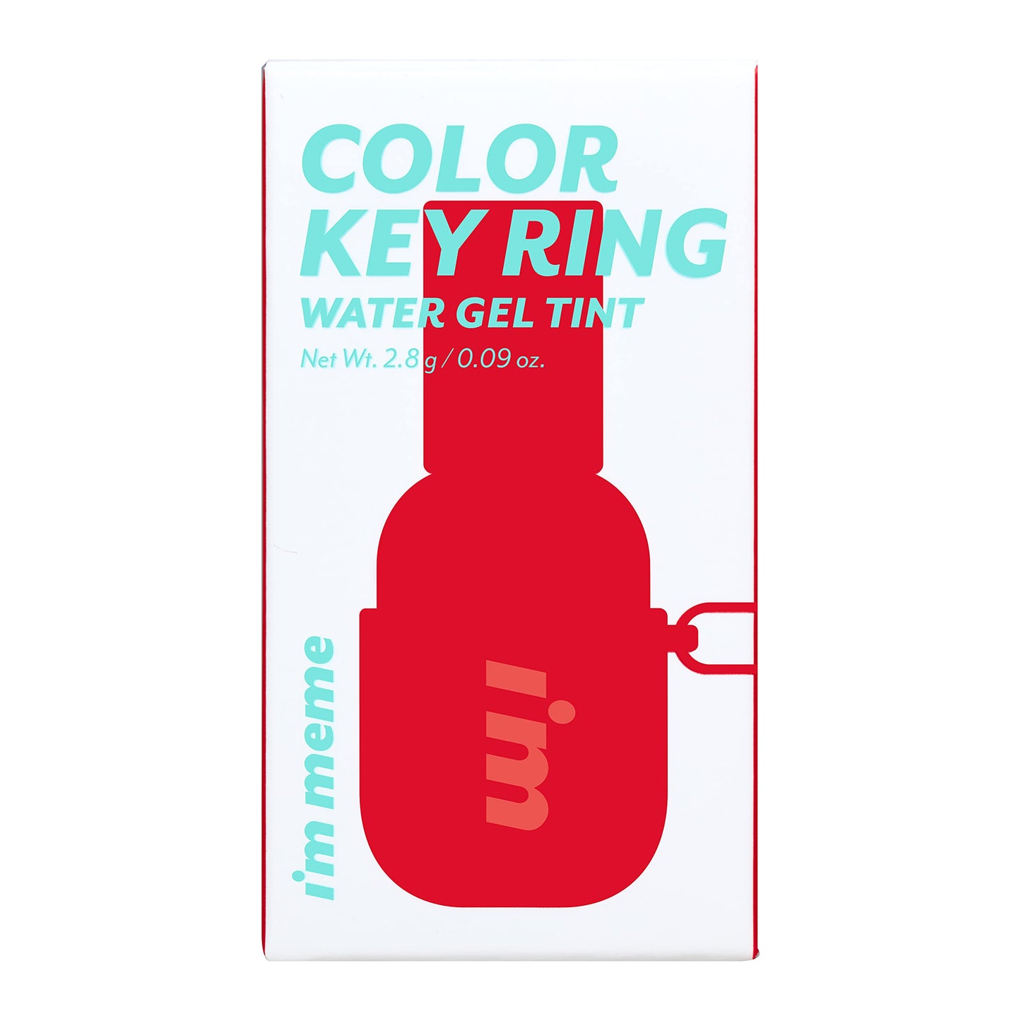 I'M MEME Color Key Ring Water Gel Lip Tint - 05 Berry Compote | Long Lasting Lip Gloss, Hydrating Glossy Finish, Kbeauty, Cute Korean Makeup, Compact, Portable Keychain, Travel-Friendly, Gift, 0.09 Oz