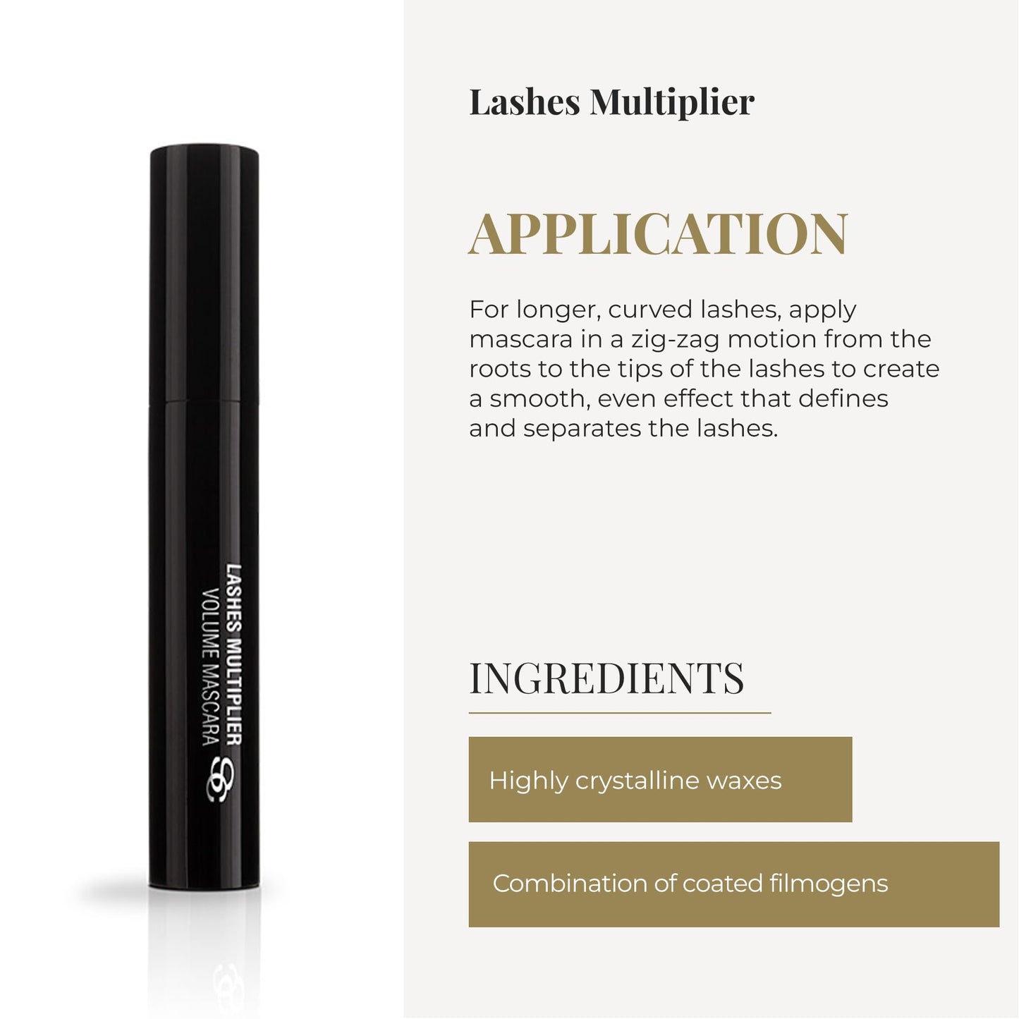 SALERM - Mascara - Lashes Multiplier - 9 ml - Adds Volume and Length to Lashes - Long-Lasting - No Clumping or Flaking - Humidity-Resistant - Black Color
