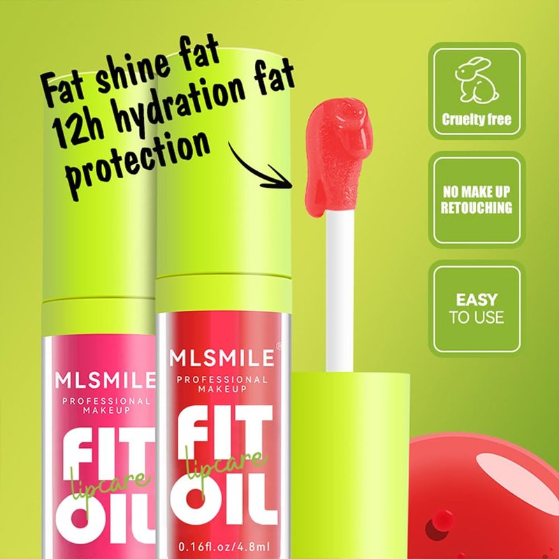 8 Colors Lip Oil Lip Glaze, Soft Brush Head Hydrating Lip Glow Oil,Shiny Transparent Lip Gloss Plumping,Long Lasting Nourishing Non-sticky Fresh Clear Smooth Lip Care (Set A＋B)