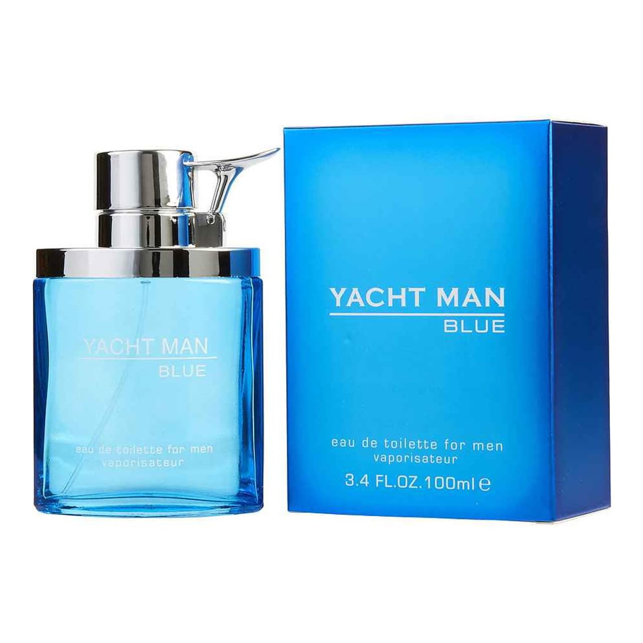 Myrurgia Yacht Man Blue Eau de Toilette Spray - Fresh Citrus Scent | 3.4 Ounce