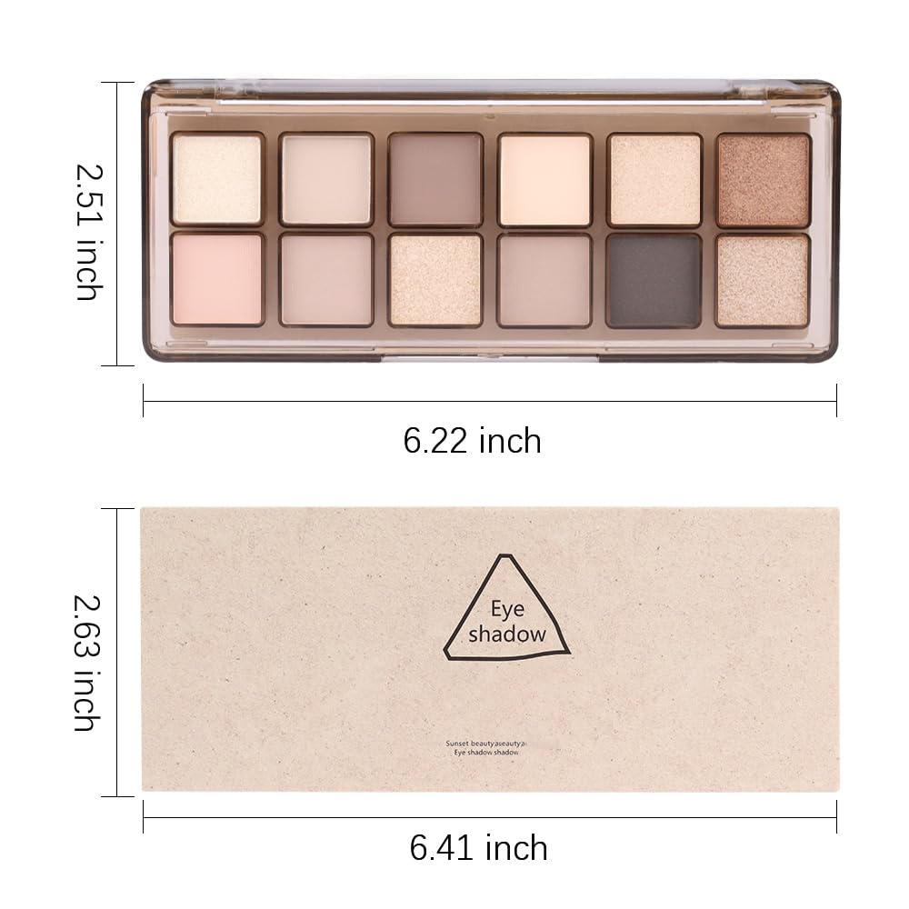 AMY'S DIARY 16 Color Nude light dark Brown Green Eye shadow Palette Makeup, Long Lasting, and Highly Pigmented. Waterproof camo Green eyeshadow palatte for woman