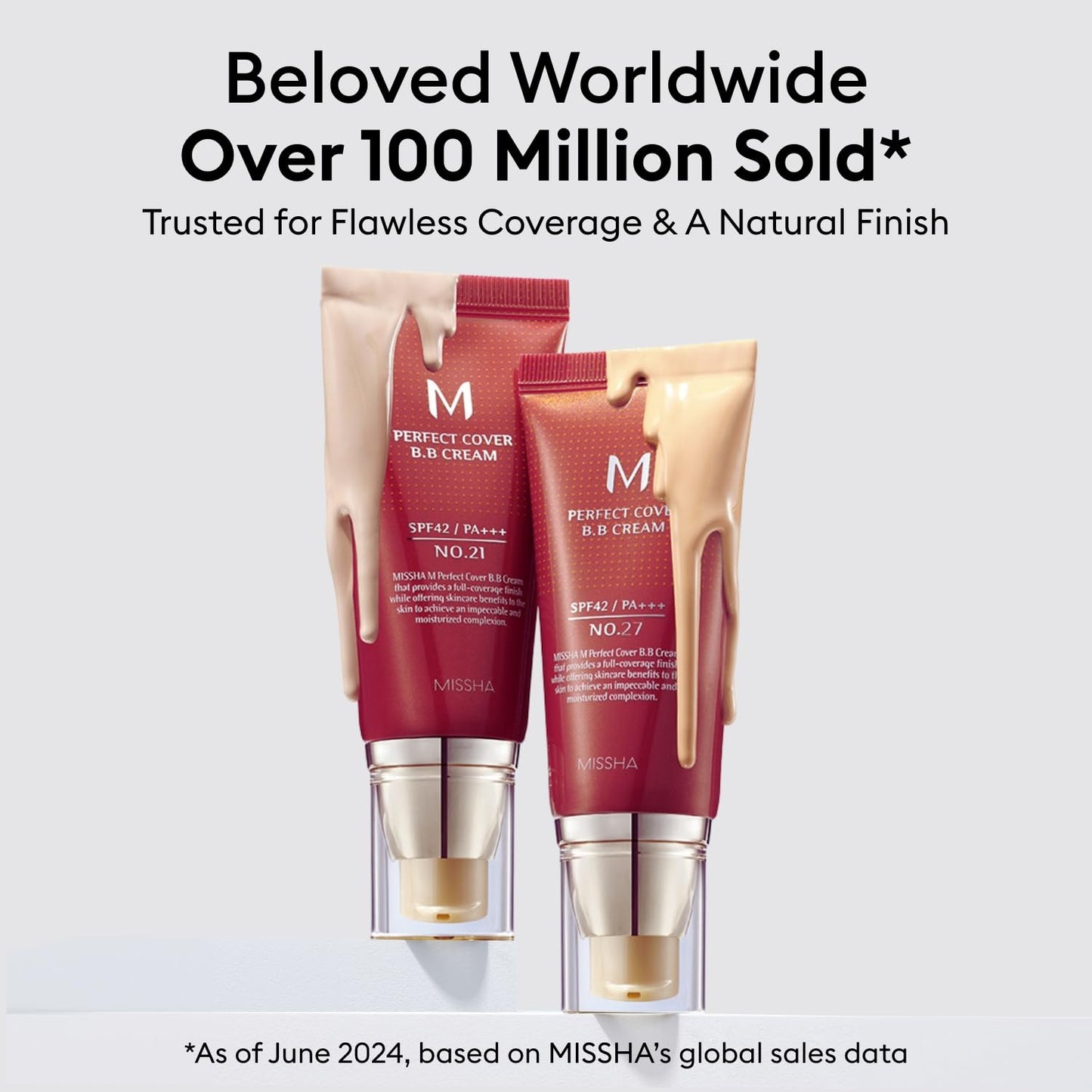 MISSHA M Perfect Cover BB Cream No. 25 - Tinted Moisturizer with SPF 42 for Warm Undertones | 1.69 Fl Oz