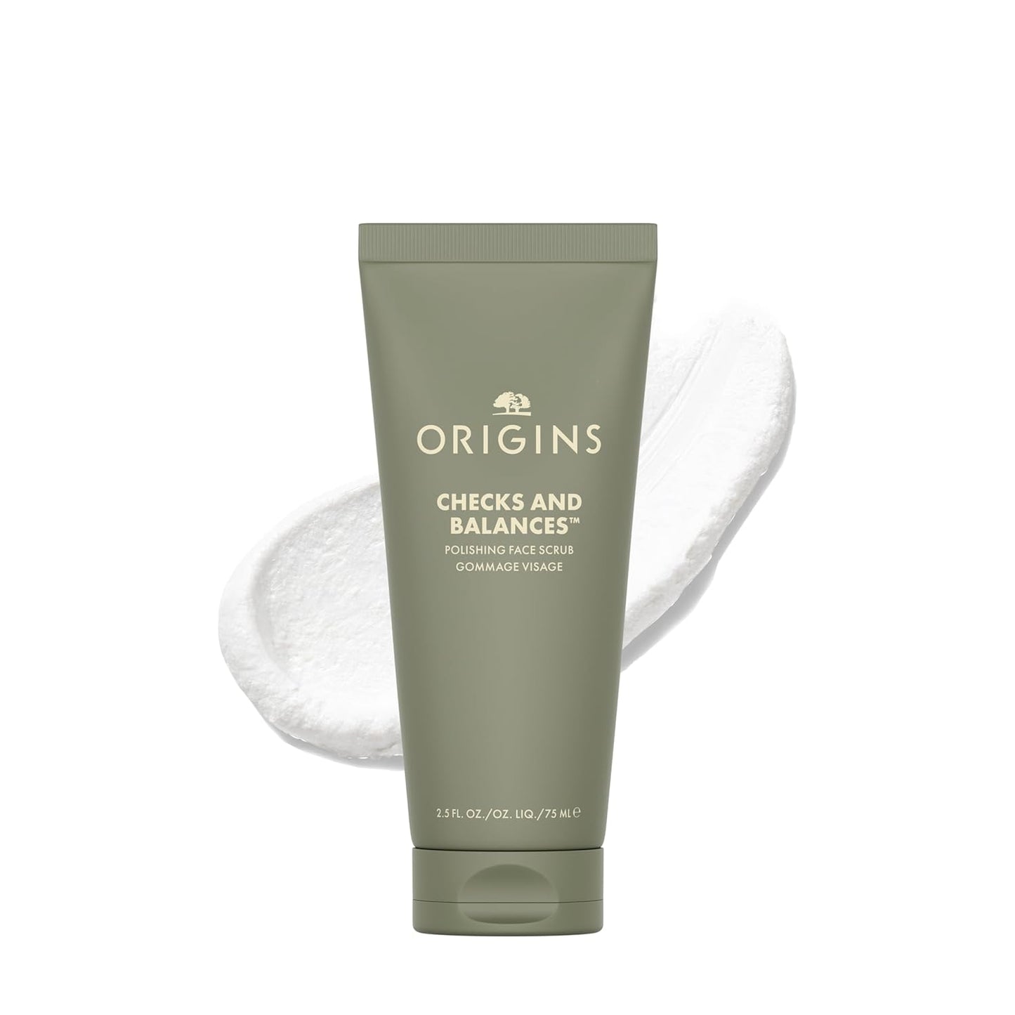Origins Checks and Balances Polishing Face Scrub - Gently Exfoliates Skin & Minimizes Pores | 2.5 Fl Oz