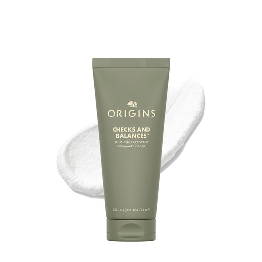 Origins Checks and Balances Polishing Face Scrub - Gently Exfoliates Skin & Minimizes Pores | 2.5 Fl Oz