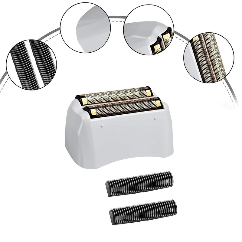 For Andis Foil Shaver Replacement Head for Model TS-1 TS-2 17150 17200 17235 Pro Foil Shaver, Replaces #17155 17160 17280 Shaver (Gold/2Pack)