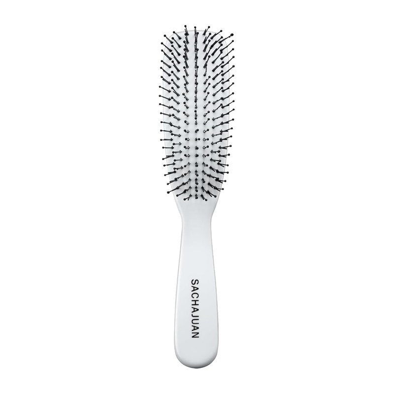 SACHAJUAN Detangling Hairbrush - Gentle Knot Removal for Wet & Dry Hair | Soft Nylon Bristles & Flexible Pins