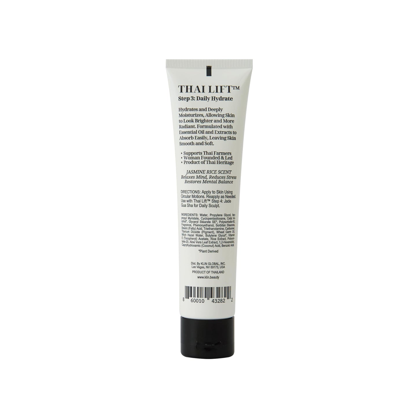 KLIN Jasmine Rice Face & Body Lotion 100mL | 3.4 fl oz - Thai Lift™ Step 3: Daily Hydrate