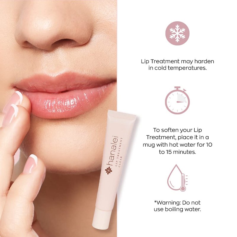 Hanalei Lip Treatment: Moisturizer, Conditioner and Dry Lip Repair with Kukui Oil, Shea Butter, Agave and Grapeseed Oil