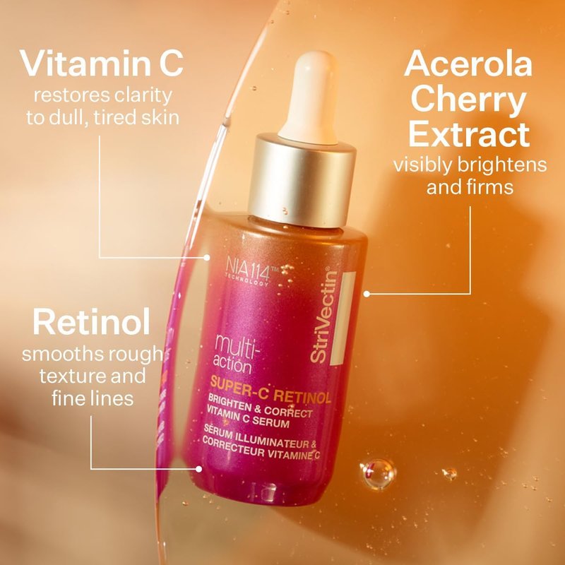 StriVectin Face Serum - Multi-Action Super-C SPF 30 Moisturizer & Neck Cream with Alpha-3 Peptides | Tighten & Lift