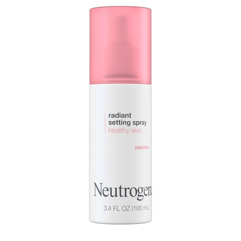 Neutrogena Healthy Skin Radiant Setting Spray, Long-Lasting Face Mist with Antioxidants & Pep-tides, Lightweight Hydrating Formula Locks Makeup for Glowing, Refreshed Skin, 3.4 fl. Oz