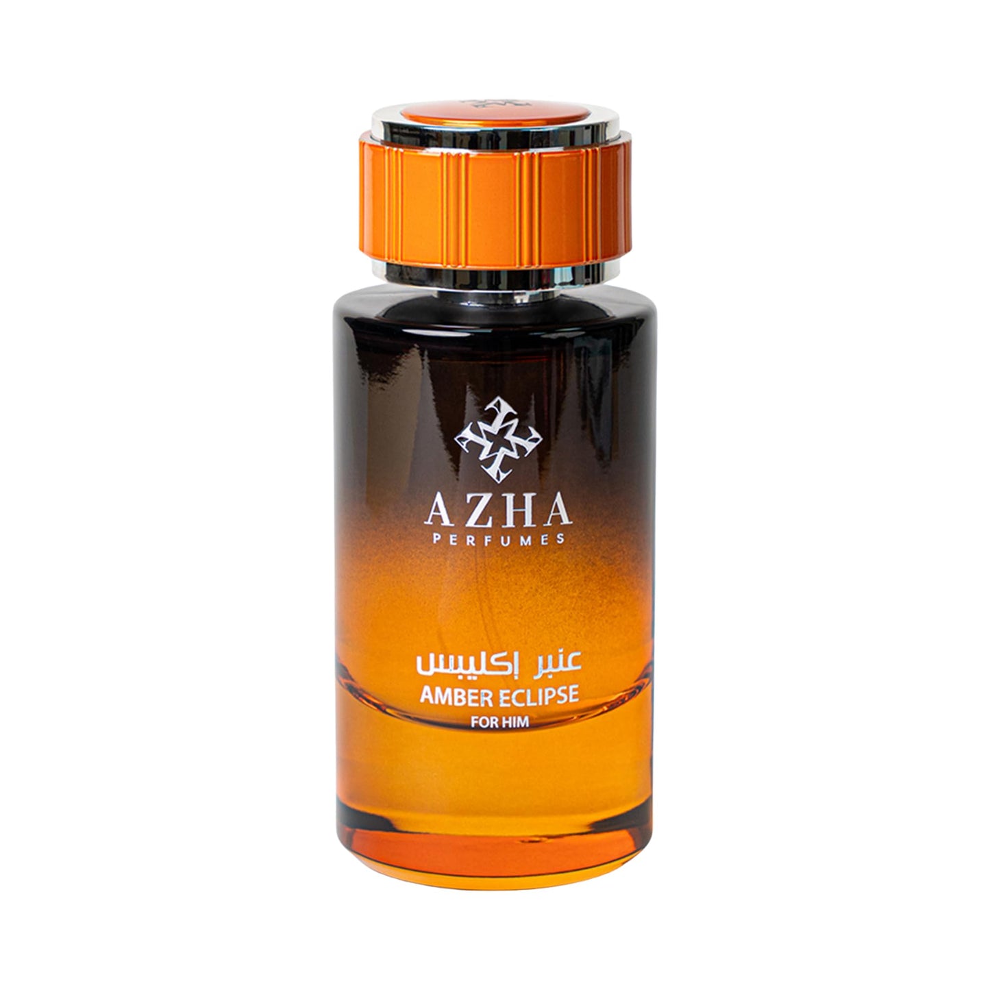 Azha Perfumes Essence Orbis Amber Eclipse Eau de Parfum for Men, 3.4 Fl Oz / 100 mL, Long Lasting Arabian Perfume Spray, Citrus Woody Amber Fragrance with Bergamot, Ginger, Osmanthus, Luxury Scent