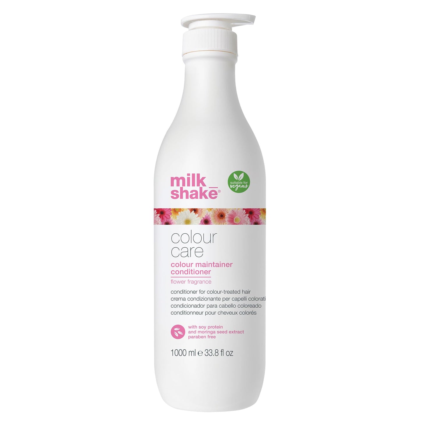 milk_shake color maintainer conditioner – flower fragrance | vegan care for color-treated hair | hydrates, softens & protects with soy proteins & hyaluronic acid, 33.8 fl oz / 1000 mL