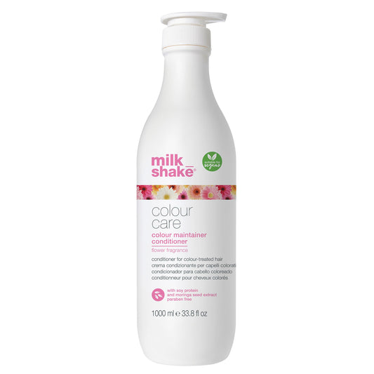 milk_shake color maintainer conditioner – flower fragrance | vegan care for color-treated hair | hydrates, softens & protects with soy proteins & hyaluronic acid, 33.8 fl oz / 1000 mL