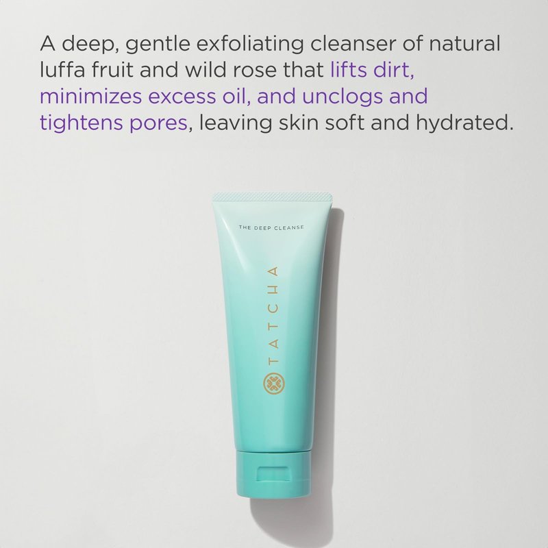 Tatcha Clarifying Care Set for Pure Pores | Mini Deep Cleanse, Mini Texture Tonic, and Full Size Water Cream ($125 Value)