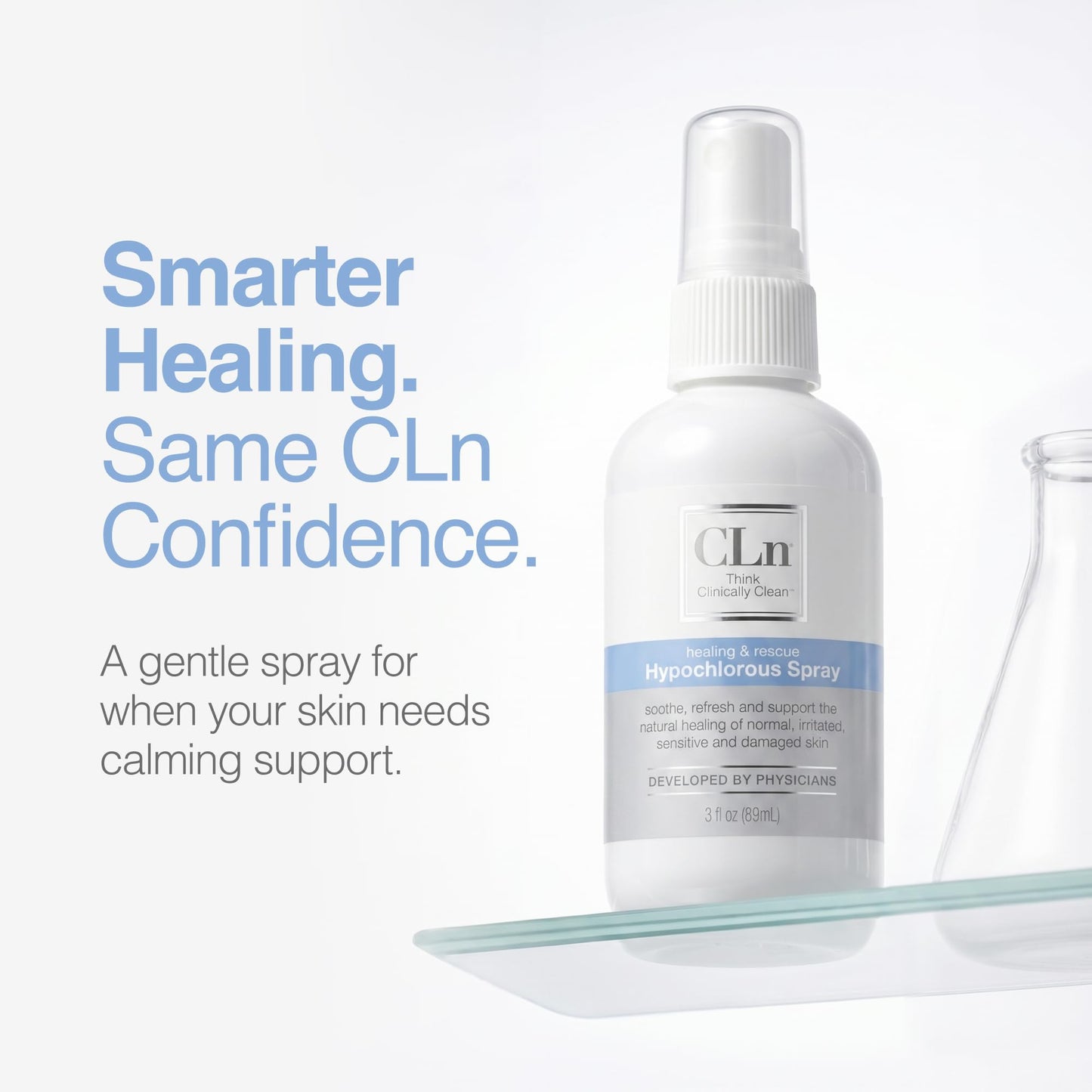 CLn® Hypochlorous Spray - Daily Cleansing Spray to Manage Minor Skin Cuts and Lacerations Without Alcohol, Antibiotics, Steroids or Fragrance, 3 fl. oz.